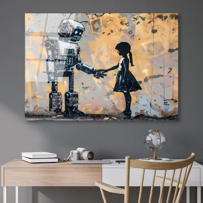 Produktbild von Wallity, UV-1207 - 70 x 100, Dekorative Malerei aus gehärtetem Glas, Mehrfarbig, 100 % gehärtetes Glas, 70 x 100 cm