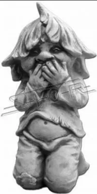 Produktbild von Junge Sitzende Figur Statue Figuren Skulptur Statuen Garten Dekoration S101178