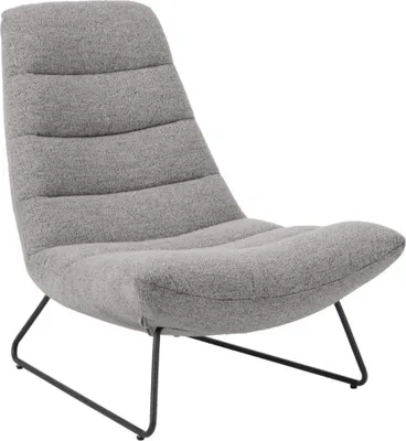 Produktbild von Selsey Forgents - Loungesessel mit Komfortpolsterung und Metallgestell, Grau