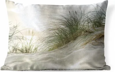 Produktbild von MuchoWow® Outdoor Kissen - Dünen - Watteninseln - Wasser - 50x30 cm - Wetterfest - Lounge Kissen - Sofa kissen - Wohnzimmer Dekoration