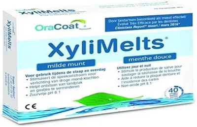 Imagen del producto de Mundverfrischer con sabor suave a menta, 40 unidades, para combatir la sequedad bucal y refrescar el aliento