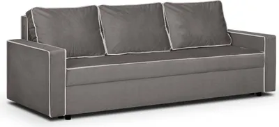 Produktbild von 3-Sitzer-Sofa mit MIDI-Schlaffunktion - Braun/Weiß