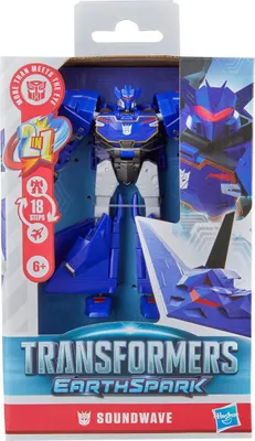 Produktbild von Transformers EarthSpark Deluxe Class Soundwave, 6 Jahr(e), Kunststoff, Blau, Grau