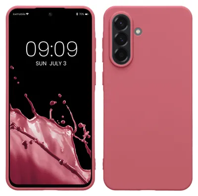 Produktbild von kwmobile Handyhülle für Samsung Galaxy A56 5G Hülle - TPU Case - Kabelloses Laden - Schutzhülle Cover in Dark Rose