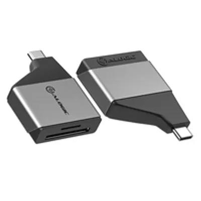 Productafbeelding van ALOGIC ULCSDMN-SGR, MicroSD (TransFlash), SD, Zwart, Grijs, USB 3.2 Gen 1 (3.1 Gen 1) Type-C, 36 mm, 45 mm, 11 mm
