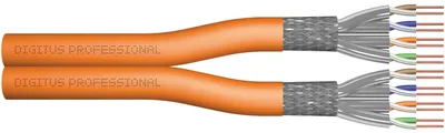 Obrázek produktu pro DIGITUS Cat.7 S/FTP směrovací kabel, 100 m, duplexní, Dca-s1a,d0,a1
