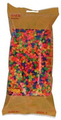 Produktbild von Hama Beads 205-51, Bastelset für Kinder, 5 Jahr(e), PVC, Mehrfarbig, 6000 Stück(e)