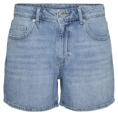 Obrázok produktu pre Vero Moda 10301532-Blue / Medium Blue Denim-M, Žena, Dospelý, Modrá, Medium Blue Denim, Stredná výška pásu, Bavlna, Elastan