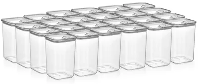 Produktbild von Vorratsdosen mit Deckel, BPA-frei Kunststoff, 24-tlg, 24x0,7L