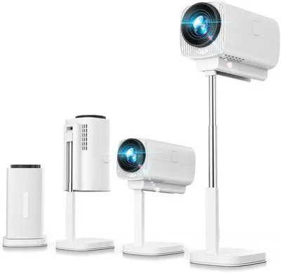 Imagen del producto de Mini proyector con WiFi y Bluetooth | Proyector LCD de 1080p con altavoz integrado | Android 11.0 con más de 7.000 aplicaciones