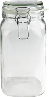 Obrázek produktu pro Domestic 113968 Zavařovací sklenice "Gothika", zavařovací sklenice, 2,5 l, s otočným víčkem (1 kus)