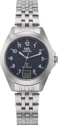 Produktbild von MeisterAnker Funkuhr 22cm grau 490000155