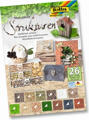 Obrázok produktu pre folia motív blok štruktúra farba rôznorodá 80/270 g/m2 26 ks.