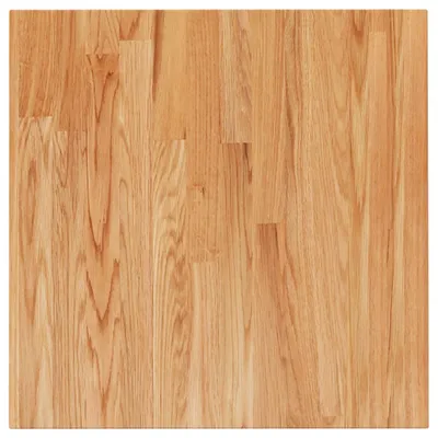 Immagine prodotto di Piano Tavolo Quadrato Marrone Chiaro 50x50x2,5 Rovere Trattato