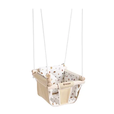 Produktbild von Babyschaukel Kinderschaukel mit Kissen Stoffschaukel | Junior Beige - Mosaic