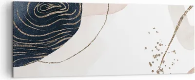Produktbild von Bild auf Leinwand - Leinwandbild - Einteilig - Abstraktion Modern Grafik - 140x50cm - Wand Bild - Wanddeko - Wandbilder - Leinwanddruck - Bilder - Wanddekoration - Leinwand bilder - AB140x50-4217
