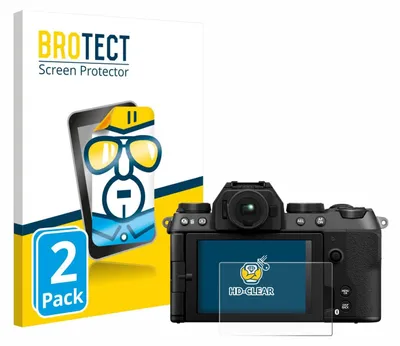 Produktbild von 2x Für Fujifilm X-S20 Schutzfolie BROTECT Displayschutz Display Schutz Folie Klar Transparent