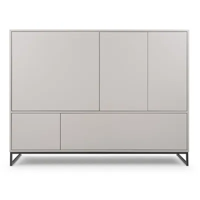 Produktbild von BEAUTYSOFA | Kommode GIANA – Moderne Türkommode mit 5 Schränken, stilvolle Kombikommode in Sandbeige