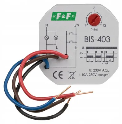Zdjęcie produktu dla Przekaźnik impulsowy z wyłącznikiem czasowym 10A 230V AC 2Z BIS-403 F&F
