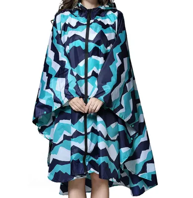 Imagen del producto de Omgoods: Poncho impermeable para mujer, con capucha y diseño ligero