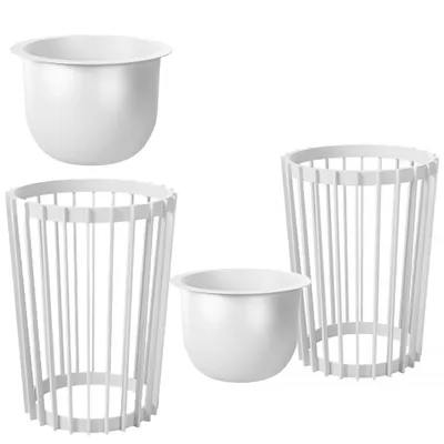 Immagine prodotto di Portavaso con vaso 40 cm Portafiori Portafiori bianco