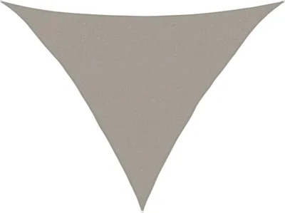 Produktbild von vidaXL Sonnensegel 160 g/m² Dreieckig Hellgrau 2,5x2,5x3,5 m HDPE