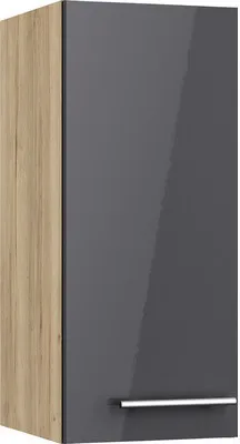 Produktbild von Optifit Hängeschrank Jonte984 BxTxH 30 x 34,9 x 70,4 cm anthrazit glänzend zerlegt Anschlag reversibel KFJO OM306-8+