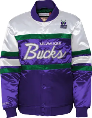 Produktbild von Kinder Heavyweight Satin Jacke - Milwaukee Bucks - US18