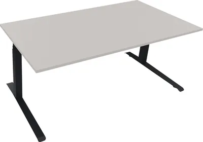 Produktbild von Sitz-/Stehtisch Kufe Doppels. Quad. B1800xT900xH645-1275 an/Lichtgrau
