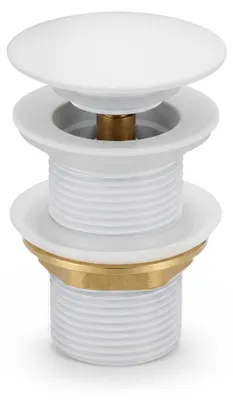 Immagine prodotto di Piletta Click Clack lavabo senza troppo pieno acciaio inossidabile Bianco