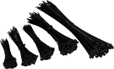 Obrázek produktu pro Sada kabelových stahovacích pásků McPower, 500 kusů, černá, 5 velikostí 100/140/160/200/300 mm