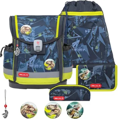 Produktbild von Belmil Schulranzen Set "T-Rex Lime" 1.Klasse für Jungen Einschulung Grundschule CLASSY PLUS 2025