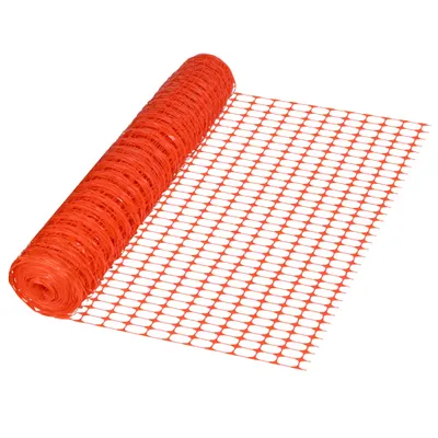 Produktbild von LZQ Warnnetz 1m x 50 m Schutznetz Fangnetz Auffangnetz Fangzaun Bauzaun Wildzaun aus Kunststoff Begrenzungszaun Schafzaun Hundezaun Geflügelnetz Orange