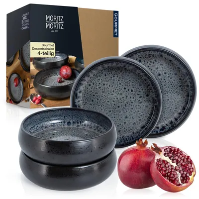 Immagine prodotto di Moritz & Moritz SOLID 4x ciotola da dessert grigio