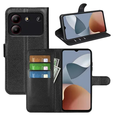 Obrázek produktu pro Pro ZTE Blade A54 Smart Mobile Phone Case Black Leatherette Case Cover Case Book