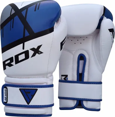 Immagine prodotto di Guanti da boxe RDX, guanti da allenamento in pelle di Maya per Muay Thai, Kickboxing, Sparring, sacco da boxe, sacco di sabbia, guanti da kickboxing, allenamento di arti marziali in casa, uomini, donne, 8 10 12 14 16 OZ
