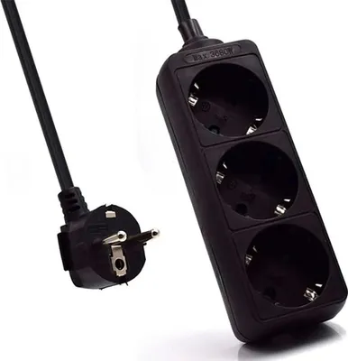 Produktbild von Ewent EW3959, 1,5 m, Drinnen, Typ F, Type F (CEE 7/4), Schwarz, 3 AC-Ausgänge