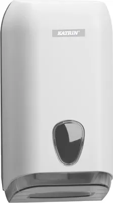 Produktbild von KATRIN Toilettenpapierspender für Einzelblatt 92582 weiß Kunststoff