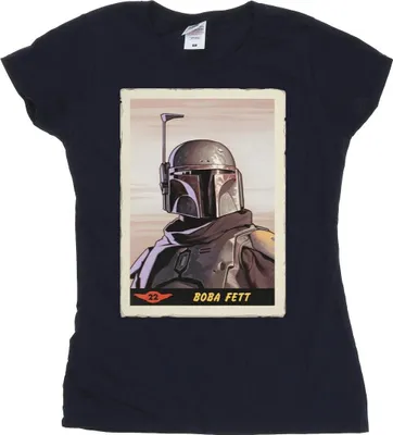 Produktbild von Star Wars - "The Mandalorian" T-Shirt für Damen BI43230 (M) (Marineblau)