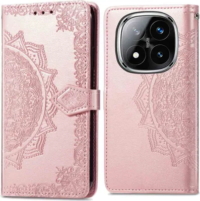 Produktbild von imoshion Mandala Klapphülle Xiaomi Redmi Note 14 Pro (5G) - Rosé gold