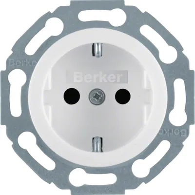 Produktbild von Berker Steckdose Schuko 4755 polarweiss