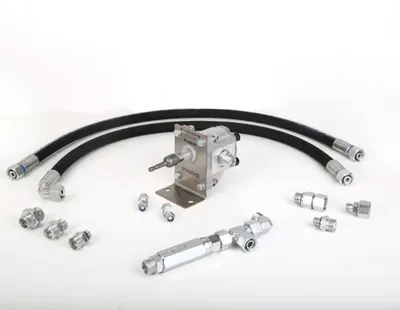 Produktbild von Anhängerpumpe Kipperpumpe Akkuschrauber PKW Kipper Anhänger Pumpe Hydraulikpumpe mit Halteplatte