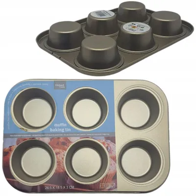 Obrázek produktu pro MPLCo Forma na muffiny plech na 6 cupcakes pečicí