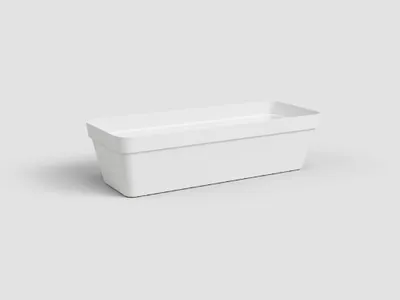 Obrázek produktu pro Artevasi Truhlík CAPRI, se zásob. na vodu, 50 cm, plast, bílá