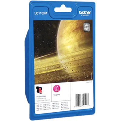 Produktbild von Brother LC1100MBP - Magenta - original - Blisterverpackung - Tintenpatrone - für Brother DCP-185, 385, 585, 6690, MFC-490, 5490, 5890, 6490, 990