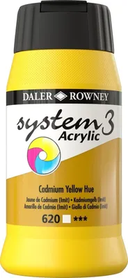Obrázok produktu pre Daler Rowney System3 Akrylová farba Cadmium Yellow Hue 500 ml 1 ks