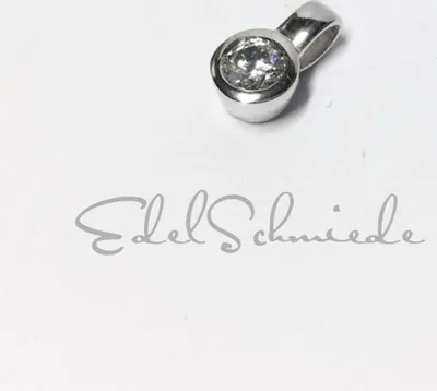 Produktbild von Solitäranhänger in 333/- Weißgold Zirkonia