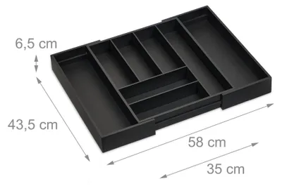 Obrázok produktu pre Výsuvný bambusový podnos na príbory