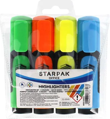 Produktbild von Textmarker-Set, 4 Stück, 4 Farben