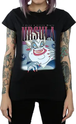 Produktbild von The Little Mermaid - T-Shirt für Damen BI844 (XXL) (Schwarz)